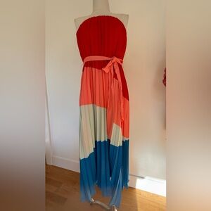 NWT Gabrielle Union Colorblock Pleated Dress XL